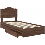 Krevet s od storage Smeđi hrast 70 x 190 cm Konstruirano drvo | Eponuda.ba