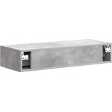 Stolna montirana na zid Betonska siva 87,5 x 34,5 x 17 cm | shoptok.hr