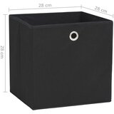  Kutije za pohranu od netkane tkanine 10 kom 28x28x28 cm crne | shoptok.hr