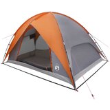 vidaXL Šotor za kampiranje z dežno platno vodoodporno Siva in oranžna, (5000309643) | Shoptok.si