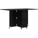  Blagovaonski stol 140 x 80 x 77 cm Konstruirano drvo Crni hrast | shoptok.hr
