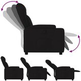  Naslonjač za noge, crna tkanina | shoptok.hr