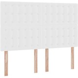  Krevet s od storage Čista bijela 140 x 190 cm Lažna koža | shoptok.hr