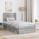  Konstrukcija postelje z vzglavjem Siva Sonoma 90 x 200 cm, (5000121035) | Shoptok.si