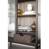 Rowico Smeđa vitrina u dekoru hrasta s kliznim vratima 100x203 cm Hazelton – | shoptok.hr