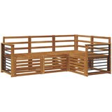  Set vanjskih sofa 4 kom. Prirodna Poliester | shoptok.hr