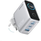 Anker 100W GaN Smart Display 3-portni polnilec Siva Cene