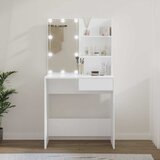  Toaletni stolić s LED svjetlima bijeli 74,5 x 40 x 141 cm | shoptok.hr