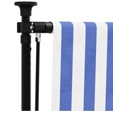  Vanjska roleta plavo-bijela 120 x 270 cm od tkanine i čelika | shoptok.hr