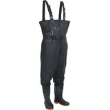  Visoke čizme za vodu do prsa s pojasom crne veličina 41 | shoptok.hr