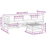  5-dijelni set vrtnih sofa s jastucima od impregnirane borovine | shoptok.hr
