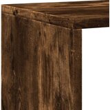 vidaXL Knjižna omara dimljeni hrast 137,5x29x137,5 cm inženirski les | Shoptok.si