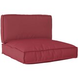  Set jastučića za palete Set od 2 Bordo Poliester Srednji | shoptok.hr