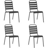  5-dijelni vrtni blagovaonski set antracit čelični | shoptok.hr