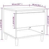 vidaXL Noćni ormarići 2 kom boja hrasta 50x46x50 cm konstruirano drvo | shoptok.hr