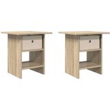 Noćni ormarić s ladicama 2 pcs Sonoma hrast 41 x 40 x 45 cm | shoptok.hr