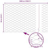  Ograde 11 kom U-kanal 60 cm od pocinčane čelika Šesterokutna ograda 0 6x50 m od pocinčane čelika | shoptok.hr