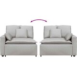  Modularni kauč s naslonom za ruke i jastucima, sivo-plave boje 100 cm | Shoptok.si