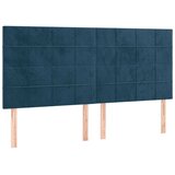  Uzglavlje tamnoplavo 160x5x118/128 cm baršunasto | shoptok.hr