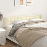  Uzglavlje s ušima krem 203x23x78/88 cm od umjetne kože | Eponuda.com