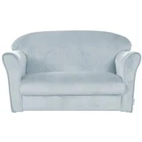 Svetlo modra žametna otroška sedežna garnitura 78 cm Lil Sofa –