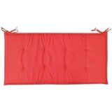  Jastuk za vrtnu klupu crveni 100 x 50 x 3 cm od tkanine Oxford | shoptok.hr