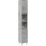 Maison Chic Kopalniška omarica - Kopalniški kabinet betonsko siva 30x30x190 cm inženirski les, (21795033) | Shoptok.si
