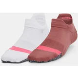 Under Armour Socks UA Breathe 2 No Show Tab 2PK-RED - Women