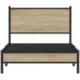  Metalni okvir kreveta bez madraca boja hrasta sonome 100x200 cm | shoptok.hr