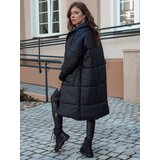 DStreet Women's oversized coat NADIA quilted with hood black | ePonuda.com