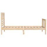  Posteljni okvir iz trdnega lesa 75x190 cm 2FT6, (20644732) | Shoptok.si