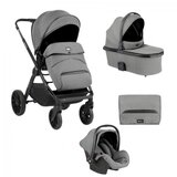 Kikka Boo kolica tiffany 3in1 premium set sa autosedištem i-trail i-size i tvrdom korpom light grey (KKB20152 prset) | ePonuda.com