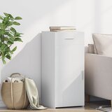 vidaXL Komoda bela 40x42,5x93 cm inženirski les | Shoptok.si