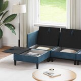  Komplet pohištva za dnevno sobo z blazino 5 pcs Modra Žamet, (5000272727) | Shoptok.si