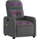 Maison Chic masažni naslanjač - Relax naslanjač temno sivo blago, (22134432) | Shoptok.si