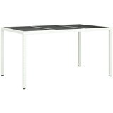 vidaXL Vrtni stol Bijela 150x90x75 cm Poli Ratan | shoptok.hr
