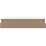  Okvir kreveta s madracem Ostalo 2 kom. Smeđa PVC Žućkastosmeđa 100 x 200 cm | shoptok.hr