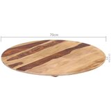 vidaXL Mizna plošča iz trdnega palisandra okrogla 25-27 mm 70 cm | Shoptok.si