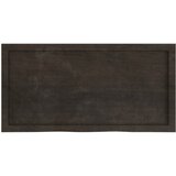  Zidna polica tamnosmeđa 100x50x(2-6) cm od obrađene hrastovine | shoptok.hr