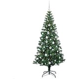  Umjetno predsvijetljeno božićno drvce Zelena 180 cm PVC i metal | shoptok.hr