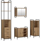  Set ormarića za kupaonicu 4 kom. Hrast artisan | shoptok.hr