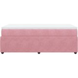  Box spring krevet s madracem ružičasti 100x200 cm baršunasti | shoptok.hr