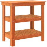  Radni stol Vosak smeđa 78,5 x 50 x 80 cm Čvrsto borovo drvo | shoptok.hr