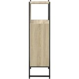 vidaXL Kopalniška omarica sonoma hrast 33x33x120,5 cm inženirski les | Shoptok.si