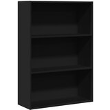 Maison Chic Knjižna omara - Knjižni regal črna 80x30x114 cm inženirski les, (21723537) Cene
