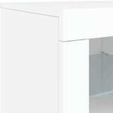 vidaXL Komoda z LED diodami bela 163x37x67 cm | Shoptok.si