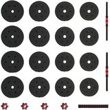  2-u-1 set bučica i olimpijske šipke 30 kg Crna i crvena | shoptok.hr