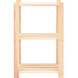  Stalci za pohranu s 3 razine 5 kom 60x38x90 cm borovina 150 kg | shoptok.hr