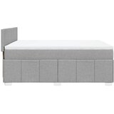  Krevet s oprugama i madracem svjetlosivi 140x190 cm od tkanine | shoptok.hr