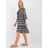 Eight2Nine Dress-D73771M30214A1EN-black-white | shoptok.hr